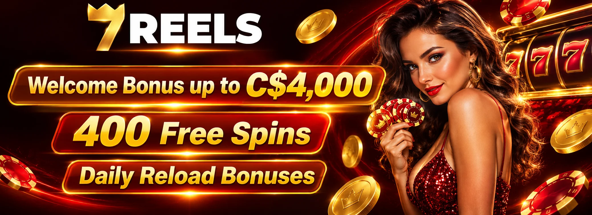 and 400 free spins over three deposits